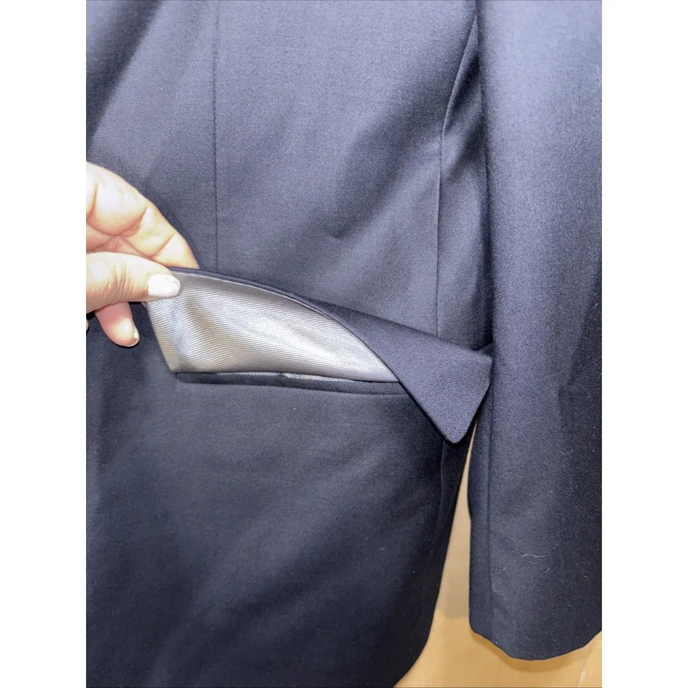 LINEAGE Milan New York Sport coat Mens Size‎ 40S Navy Blue